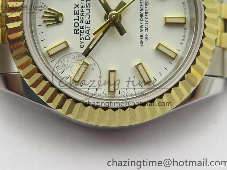 Jubilee SS Maker Datejust Best 279173 BP ETA2671 YG YG Bracelet Edition SS Dial 28mm on White 0112